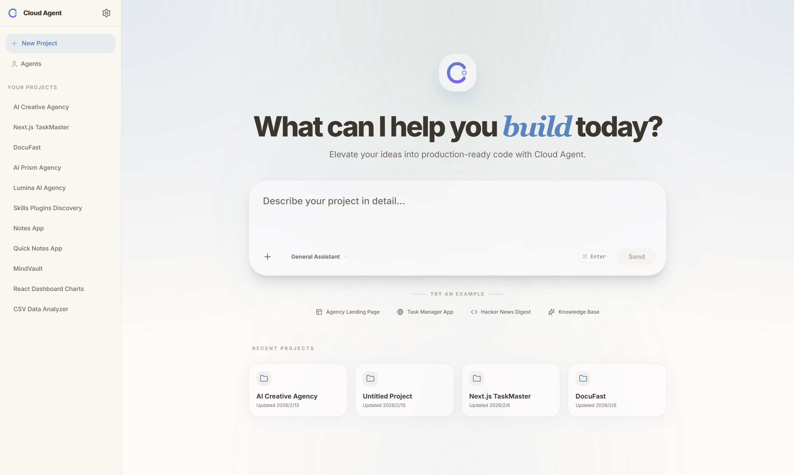 Creating a New Project